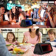 LED Bluetooth Speaker, ELEGIANT Portable Wireless Speaker with 3D Magic Mirror Design, Hands-free Calling with... N7