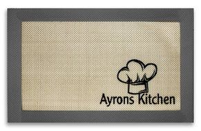 Heat Resistant Silicone Non Stick Baking Mat Grey 12 5/8&#039;&#039; X 9&quot;