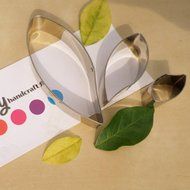 KINGSO 3pcs Leaves Shape Stainless Steel Cake Baking Cookie Cutter Set N5