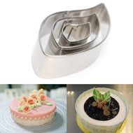 KINGSO 3pcs Leaves Shape Stainless Steel Cake Baking Cookie Cutter Set N6
