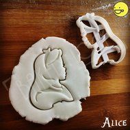 FULL SET of 4 Alice in Wonderland Characters Cookie Cutters | Alice Kingsley, Mad Hatter, White Rabbit and Cheshire... N2