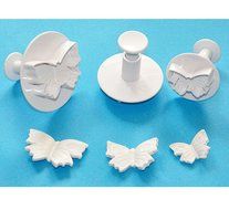 FOUR-C Sugarcraft Tools Butterfly Fondant Decorating Cutters Cake Mold Tools Color White N2