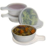4 Pack Anchor Hocking Ceramic 15oz Ramekins Baking Storage Dishes Set With Lids &amp; Handles