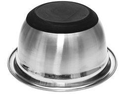 Stainless Steel German Mixing Bowls / Food Storage Containers in Set of 4 with Lids and Non-Skid Silicone Base N3