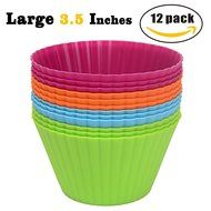Webake Silicone Baking Cups, Cupcake Liners, Muffin Cups (12-pack, Star)