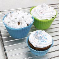 Webake Silicone Baking Cups, Cupcake Liners, Muffin Cups (12-pack, Star) N3
