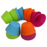 Webake Silicone Baking Cups, Cupcake Liners, Muffin Cups (12-pack, Star) N4