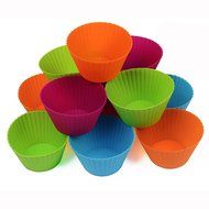 Webake Silicone Baking Cups, Cupcake Liners, Muffin Cups (12-pack, Star) N5