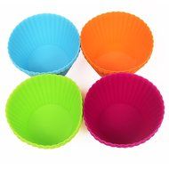 Webake Silicone Baking Cups, Cupcake Liners, Muffin Cups (12-pack, Star) N6