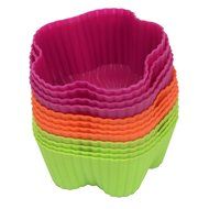 Webake Silicone Baking Cups, Cupcake Liners, Muffin Cups (12-pack, Star) N14