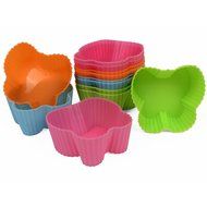 Webake Silicone Baking Cups, Cupcake Liners, Muffin Cups (12-pack, Star) N28