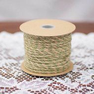 2 Pack-Bakers Twine, Twisted Jute Yarn, 50 Yards, Natural &amp; Light Green