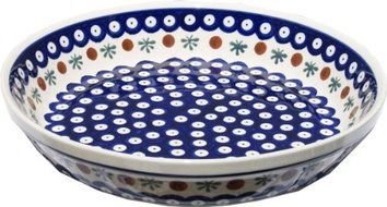 Polish Pottery Dish Pie Plate 10&quot;