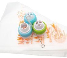 Piping Bags Tips Converter 14pcs/set, Kootips Icing Piping Bag and Nozzle Converter Tri-color Cream Coupler Cake...