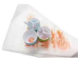 Piping Bags Tips Converter 14pcs/set, Kootips Icing Piping Bag and Nozzle Converter Tri-color Cream Coupler Cake... N2