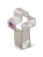 Ann Clark Cross Cookie Cutter - 2.75 Inches - Tin Plated Steel