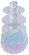 Cake Stand Tiered - Multi Colored 5 Tiered Pastry Cupcake Holder Colorful Stand Tower - 15.50&quot;L x 22.50&quot;H x 15.50&quot;W