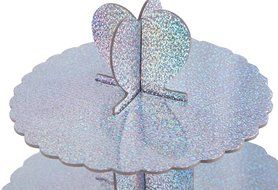 Cake Stand Tiered - Multi Colored 5 Tiered Pastry Cupcake Holder Colorful Stand Tower - 15.50&quot;L x 22.50&quot;H x 15.50&quot;W N2