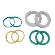 Hampton Direct Set of 8 Rubber Rolling Rings Baking Supplies 4 Different Sizes N2