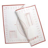 Large platinum silicone Baking-Mat With Measurements - 23.6&#039;&#039;x15.7&#039;&#039; dough Graduated Non-Stick Cookie Sheet -...