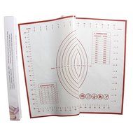 Large platinum silicone Baking-Mat With Measurements - 23.6&#039;&#039;x15.7&#039;&#039; dough Graduated Non-Stick Cookie Sheet -... N4