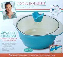 Non-Stick Round Casserole Color: Verona Sky