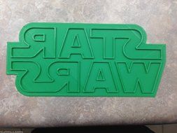 STAR WARS Logo Fondant and Cookie Cutter - 3D Printed Plastic