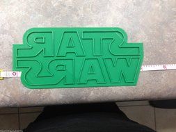 STAR WARS Logo Fondant and Cookie Cutter - 3D Printed Plastic N2