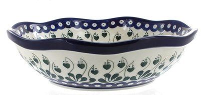 Polish Pottery Alyce Large Scallop Bowl