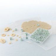 Sweet Creations 38-Piece Alphabet Numbers Cookie and Fondant Cutter Set, Blue N2