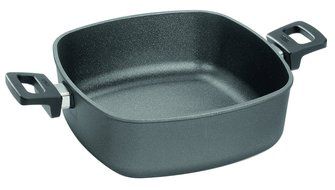 Woll Nowo Titanium Square Casserole Pan with Side Handles and Lid, 6.3-Quart N2