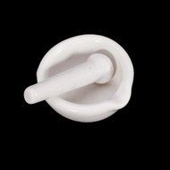 Mixing Porcelain 6ml White Pestle Mortar and Grinding Bowl Set N7