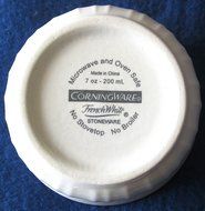 Corning Ware French White Stoneware 7 Oz or 200ml Cup N3