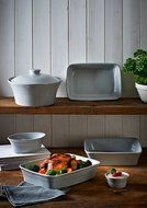 Mason Cash Classic Kitchen Rectangular Baking Dish, 10 by 12-Inches, Grey N3