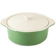 KSNY All in Good Taste Words B/W Casserole with Lid, White