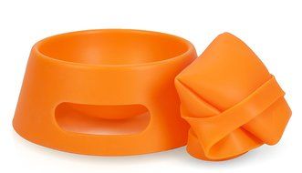 SILIPINT Unbreakable Silicone Aqua-Fur Dog Bowl, 1 L N19