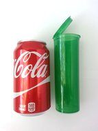 10 Pack - Large Green 60 Dram Pop Top Bottles - Vial Medical Herb Pill Container N2