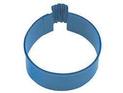 R&amp;M Ornament Round Cookie Cutter, 3-Inch, Navy Blue with Brightly Colored, Durable, Baked-on Polyresin Finish