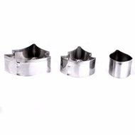 Dynaics 3pcs Stainless Steel Cake Molds Fondant Poinsettia Cutter Bake Biscuit Cake Maker Poinsettia Shape Moluds N4