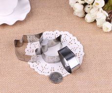 Dynaics 3pcs Stainless Steel Cake Molds Fondant Poinsettia Cutter Bake Biscuit Cake Maker Poinsettia Shape Moluds N6