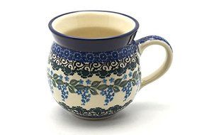 Polish Pottery Mug - 11 oz. Bubble - Wisteria