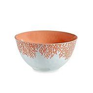 Coral Melamine Serve Bowl
