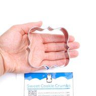 Square Plaque Frame Cookie Cutter- Stainless Steel N2
