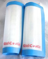 Non-Stick Baking Mat, Kiss the Cookie Design, Silicone Baking Mats (2 Piece Set) - Professional Grade Baking Mats... N3