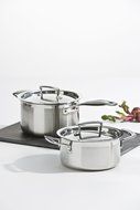Le Creuset Tri-Ply Stainless Steel 3-Liters Covered Casserole/Stockpot N3