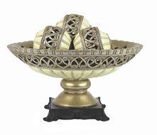 DLusso Designs Juliana Collection Four Piece Bowl With Three Orbs Set
