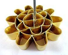 Cookie Press Discs Brass ' DOK JOK ' Original Country Manufacturer Stamp Lotus Flower Mold Springtime Net Weight...