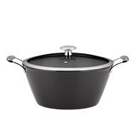 Mario Batali by Dansk Light Enameled Cast Iron Round Casserole, 4-Quart, Black