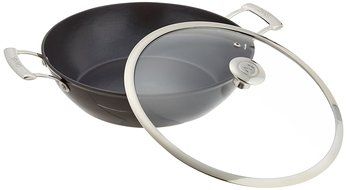 Mario Batali by Dansk Light Enameled Cast Iron Round Casserole, 4-Quart, Black N7