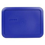 Pyrex 7210-PC Rectangle 3 Cup Storage Lid for Glass Dish (4, Cobalt Blue) N3
